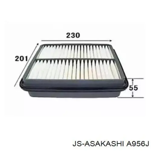 A956J JS Asakashi Повітряний фільтр двигуна