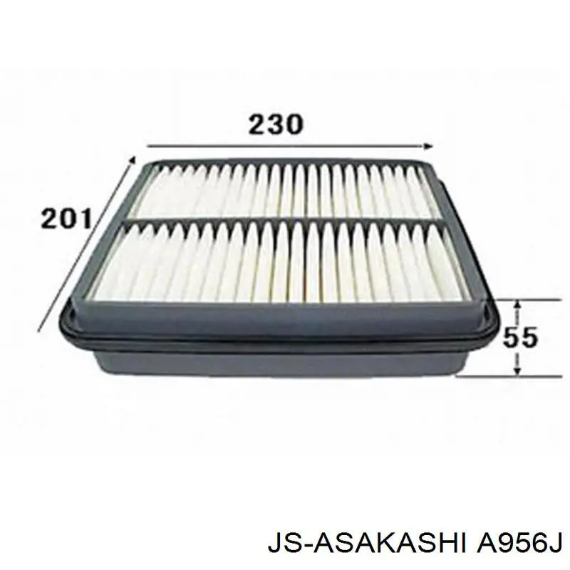 Фільтр повітряний A956J JS Asakashi