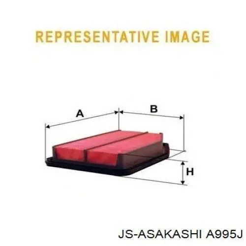 A995J JS Asakashi Повітряний фільтр двигуна