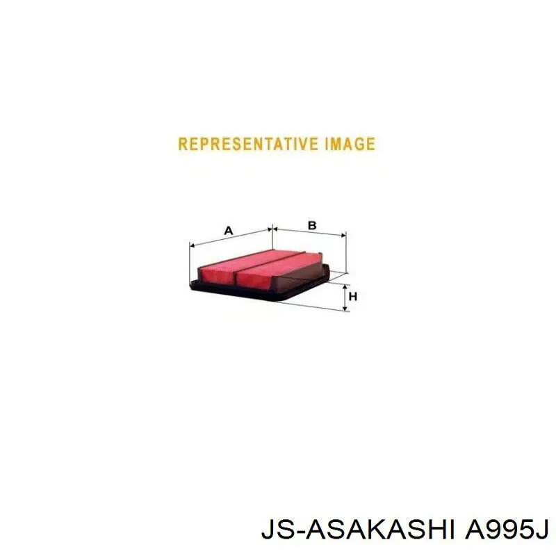Купити A995J JS Asakashi Автомобільний фільтр повітря