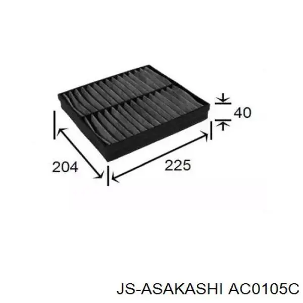 Фільтр салону AC0105C JS Asakashi