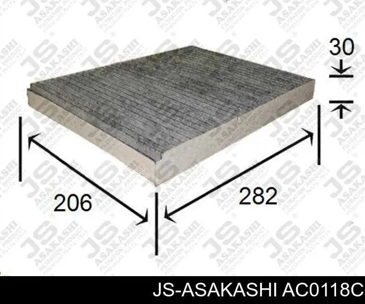 Фільтр повітряний обігрівача JS Asakashi AC0118C ціна, від 6.55 USD