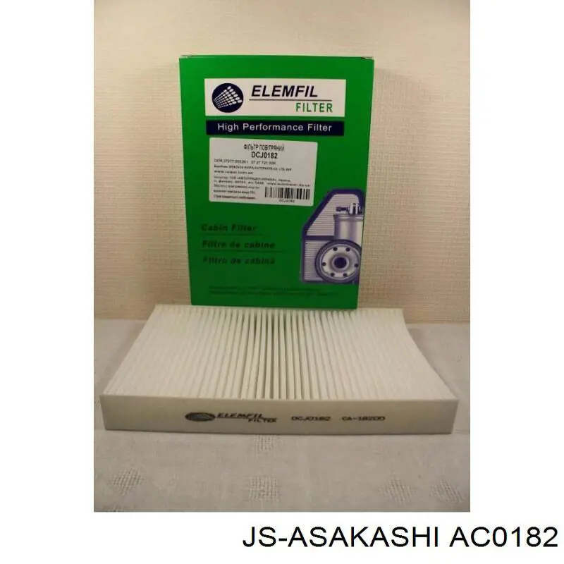 Фільтр повітряний обігрівача JS Asakashi AC0182 ціна, від 3.65 USD