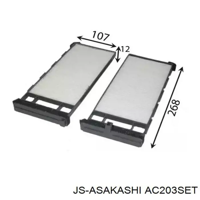 Фільтр салону AC203SET JS Asakashi