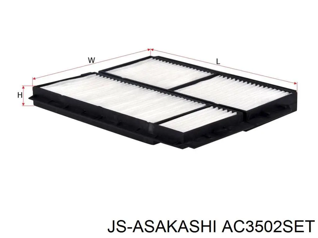 AC3502SET JS Asakashi Внутрішньосалонний фільтр