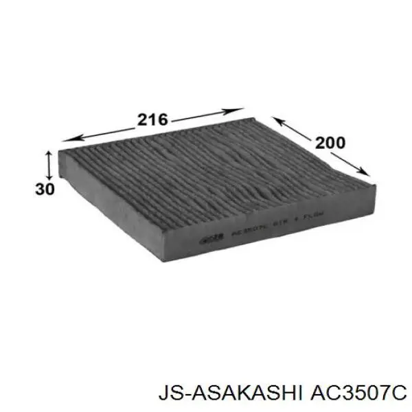 Фільтр салону AC3507C JS Asakashi