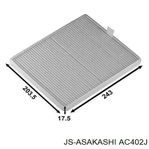 Купити AC402J JS Asakashi Фільтр салону вугільний
