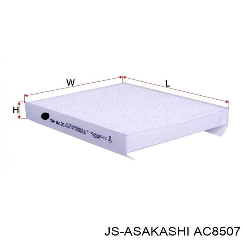 AC8507 JS Asakashi Внутрішньосалонний фільтр
