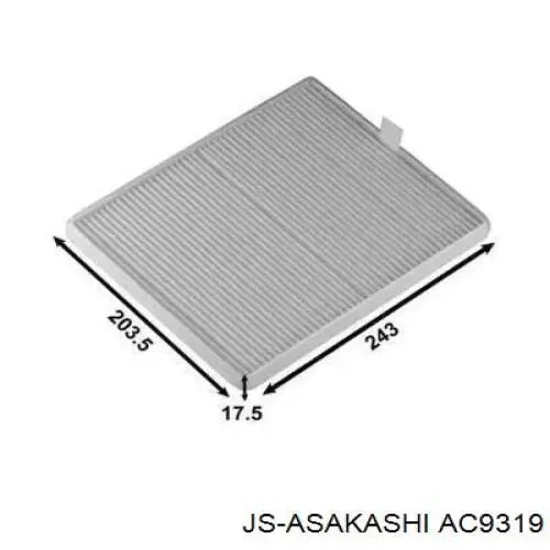 AC9319 JS Asakashi фільтр салону