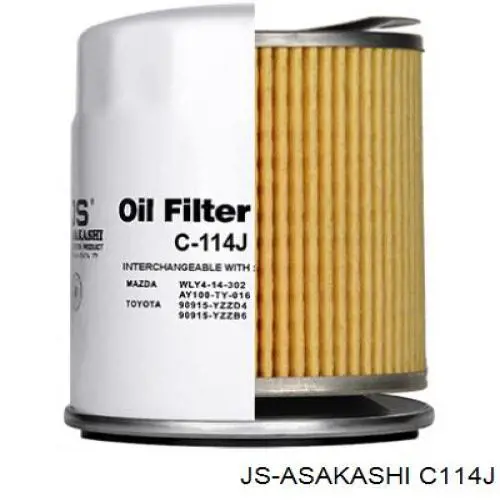 C114J JS Asakashi фільтр масляний
