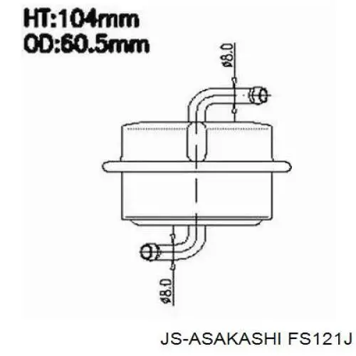 Фільтр тонкого очищення палива Honda Civic III хетчбек (AL, AJ, AG, AH) (1983 - 1987) ціна, від 5.04 USD