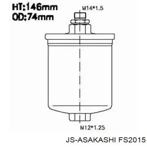 Купити FS2015 JS Asakashi Фільтр-відстійник палива грубої очистки
