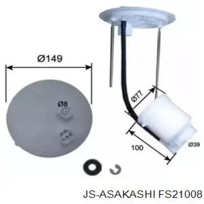 Фільтр паливний FS21008 JS Asakashi