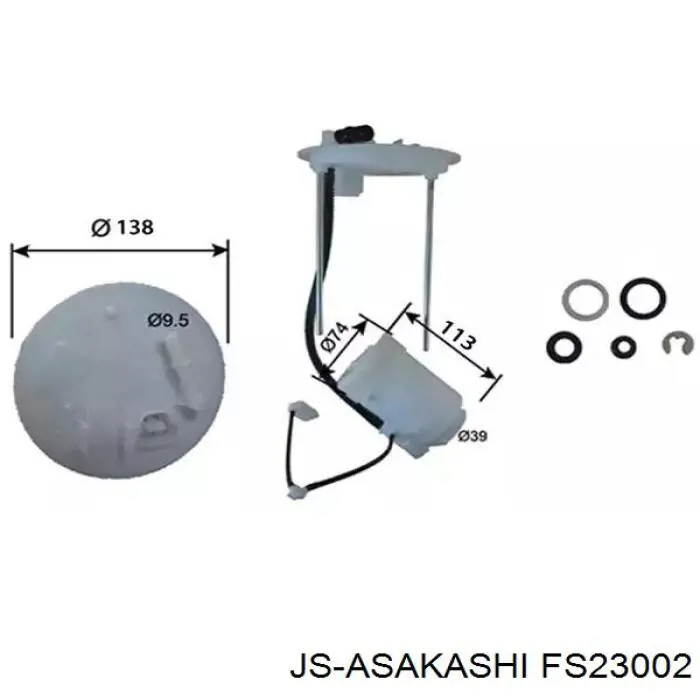 Фільтр тонкого очищення палива JS Asakashi FS23002 ціна, від 30.02 USD