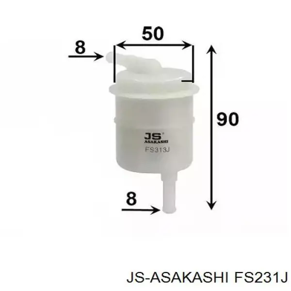 Фільтр паливний FS231J JS Asakashi