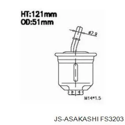 Фільтр паливний FS3203 JS Asakashi