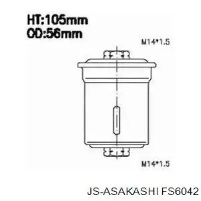 Фільтр тонкого очищення палива JS Asakashi FS6042 ціна, від 7.09 USD