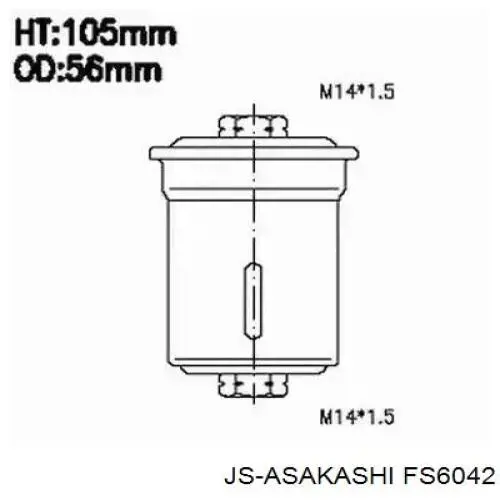 Фільтр паливний FS6042 JS Asakashi