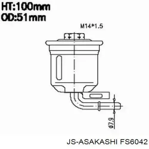 Купити FS6042 JS Asakashi Фільтр-відстійник палива грубої очистки