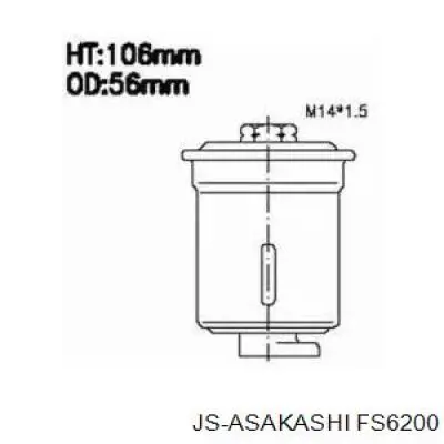 Фільтр тонкого очищення палива JS Asakashi FS6200 ціна, від 6.33 USD