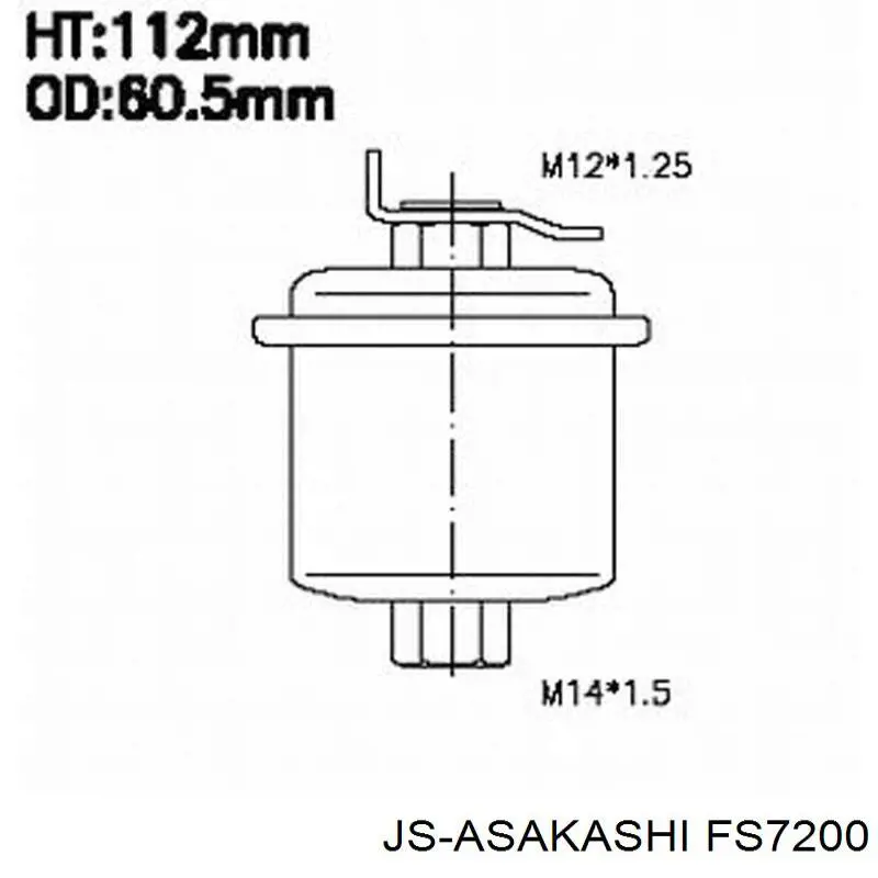 Купити FS7200 JS Asakashi Фільтр-відстійник палива грубої очистки