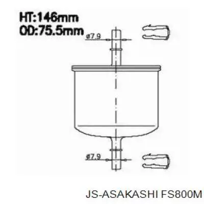 FS800M JS Asakashi фільтр паливний