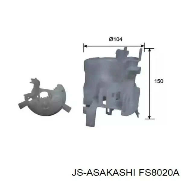 Фільтр паливний FS8020A JS Asakashi