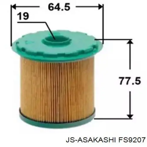 Фільтр тонкого очищення палива JS Asakashi FS9207 ціна, від 5.50 USD
