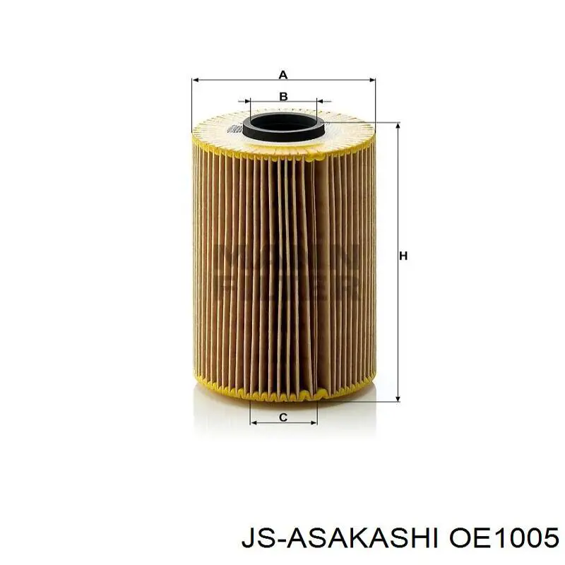 Масляний фільтр OE1005 JS Asakashi