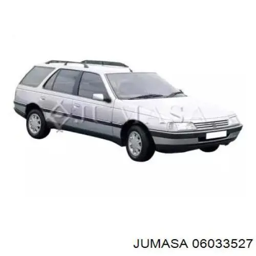  Супорт радіатора в зборі/монтажна панель кріплення фар Peugeot 405 1