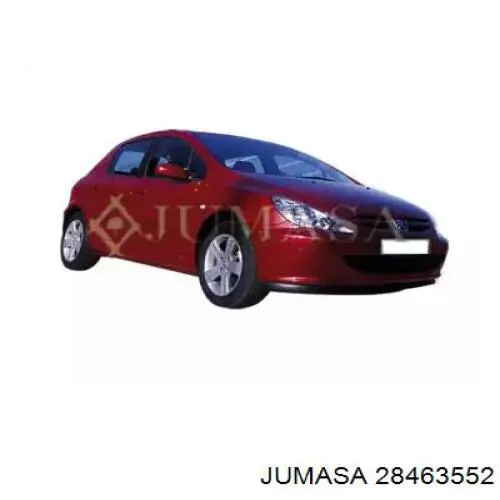 7452V4 Peugeot/Citroen Молдинг заднього бампера, правий