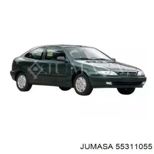 8151Y7 Peugeot/Citroen Дзеркальний елемент лівий