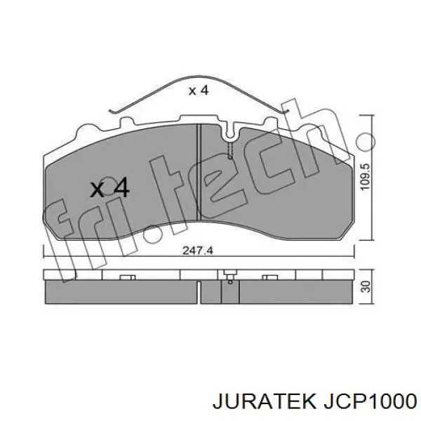 Колодки гальмові задні, дискові 0004210510 Iveco