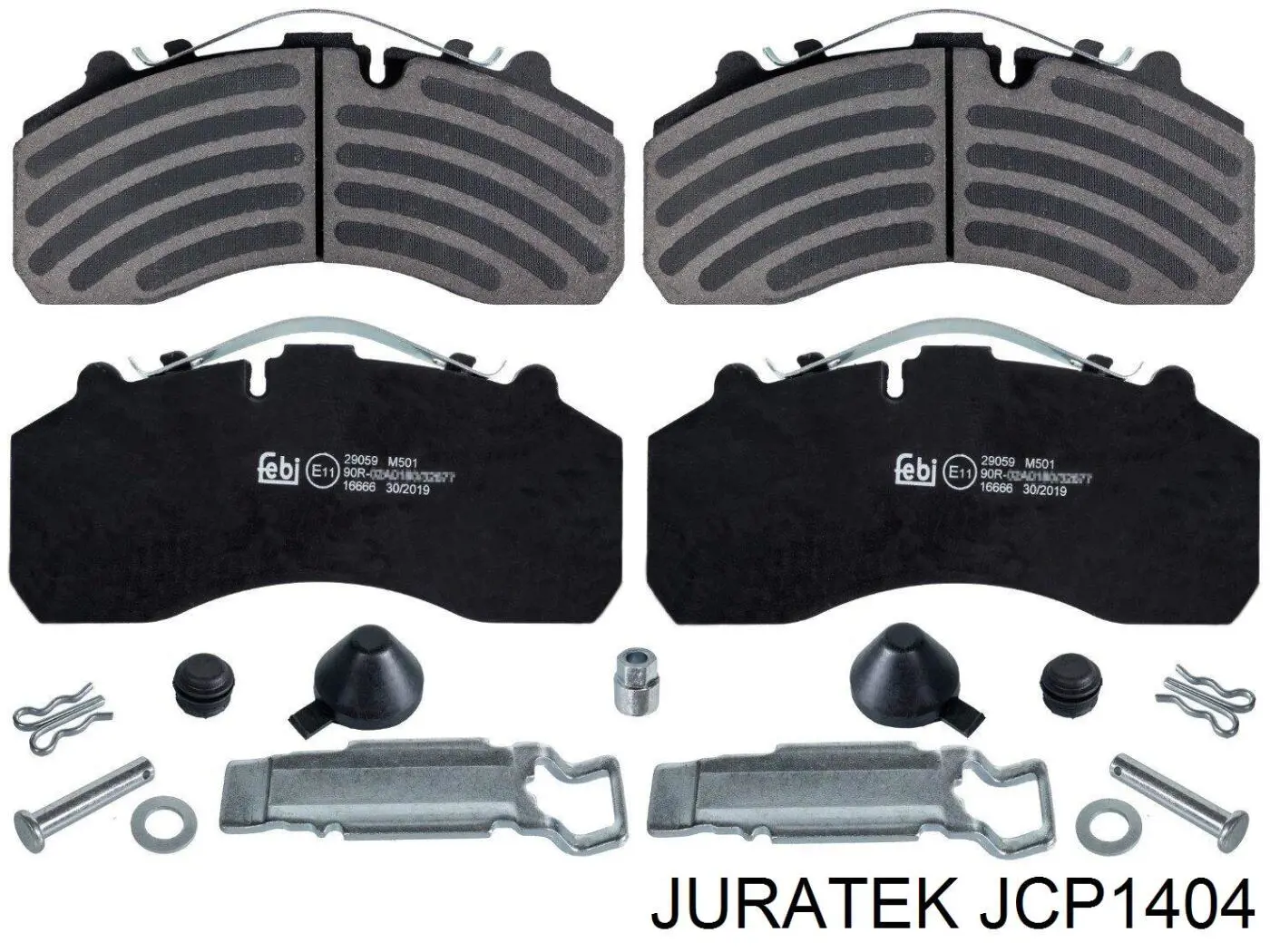 JCP1404 Juratek колодки гальмівні передні, дискові