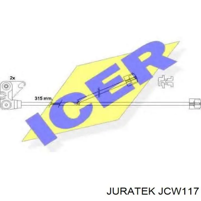 WIC028 SBP Датчик зносу гальмівних колодок, задній