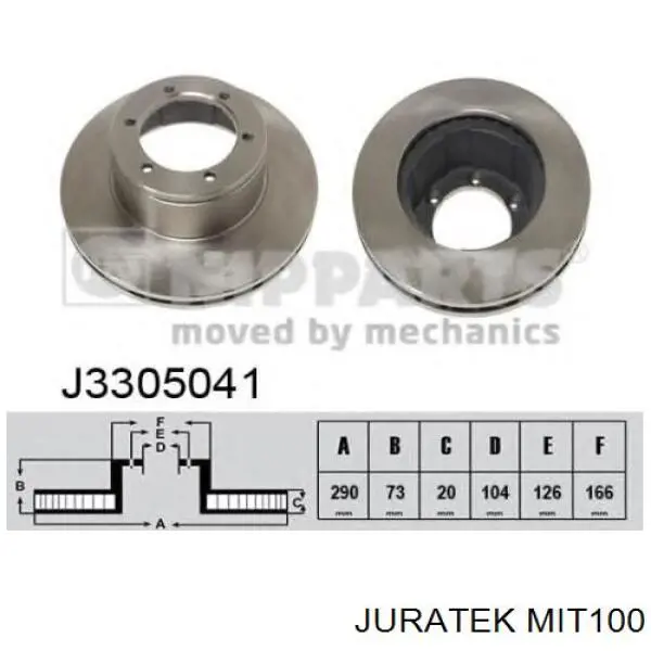 Диск переднього гальма Ashika 6005546C ціна, від 43.63 USD