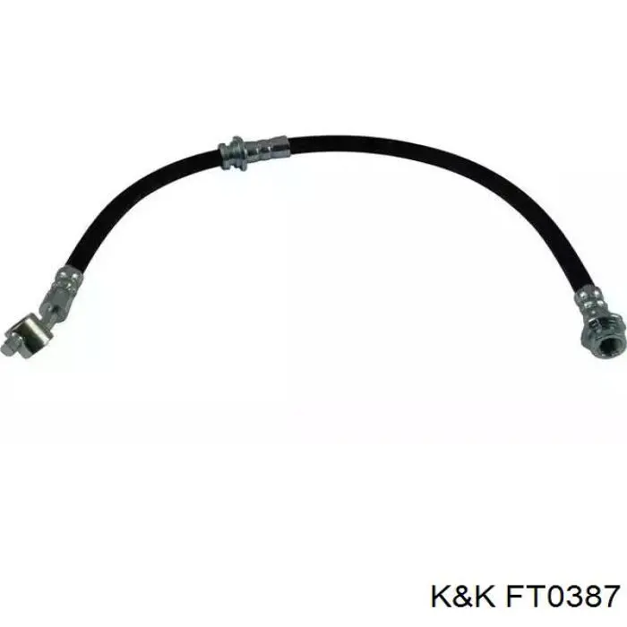 Шланг гальмівний передній, правий K&K FT0387 ціна, від 11.20 USD