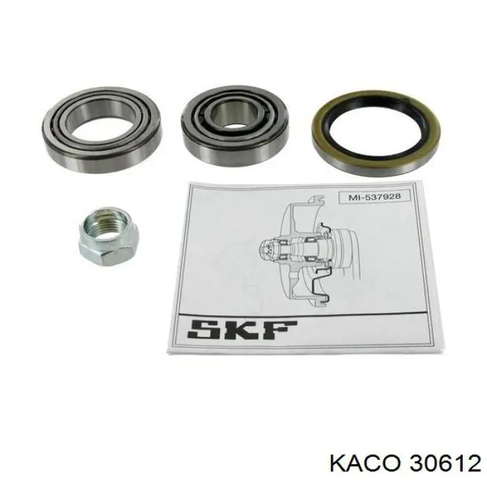 Купити 30612 Kaco Підшипник маточини задньої, зовнішній