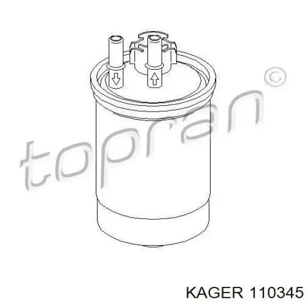 Фільтр паливний XS4Q9155CC Ford