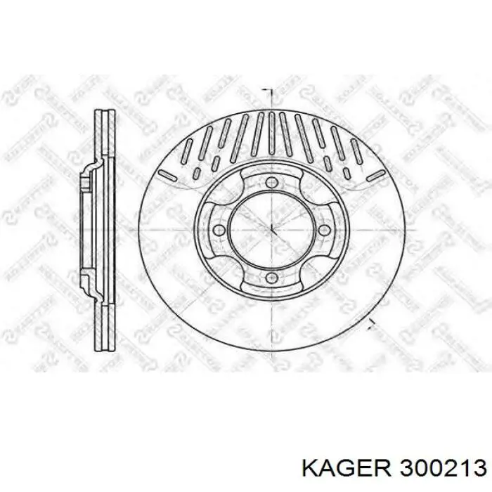 300213 Kager подушка (опора двигуна ліва/права)