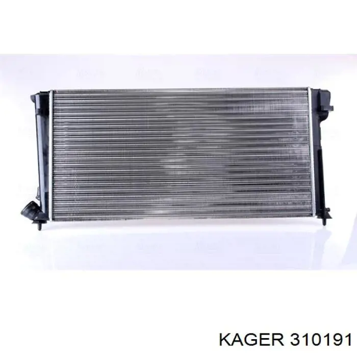 310191 Kager радіатор охолодження двигуна