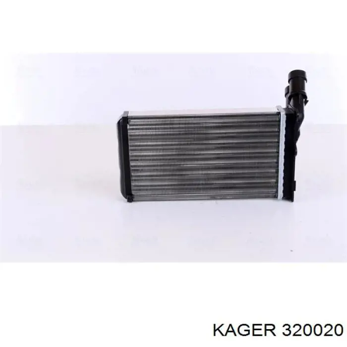320020 Kager радіатор пічки (обігрівача)