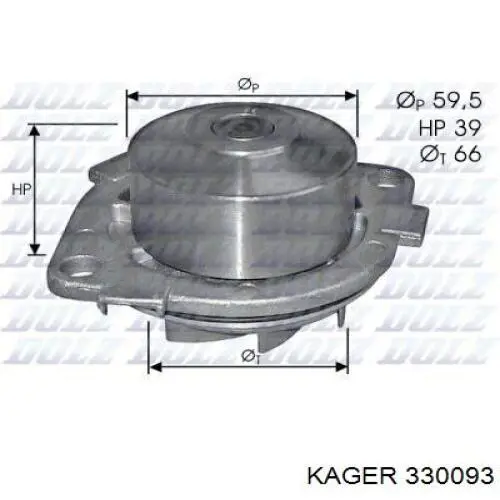 Помпа охолодження Ford 1124362 ціна, від 45.61 USD
