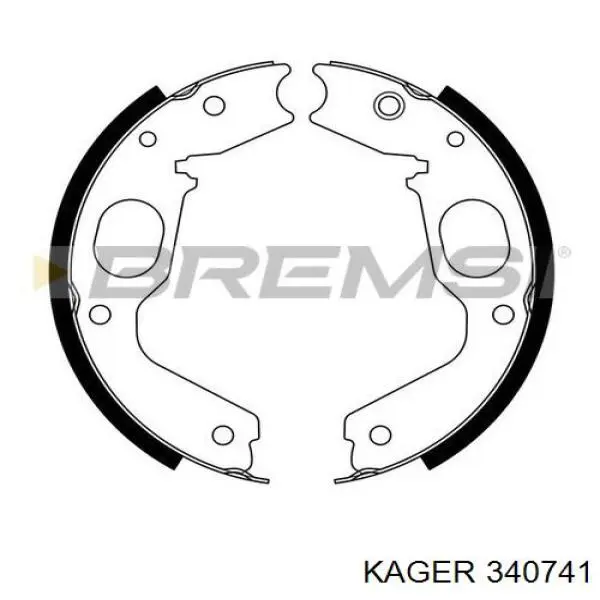 Колодки ручника SBC08350 Starline