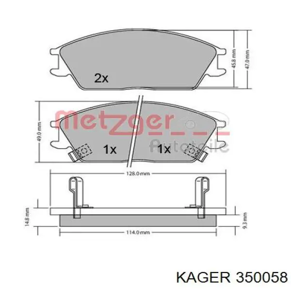 5810132300 Hyundai/Kia Передні гальмівні колодки