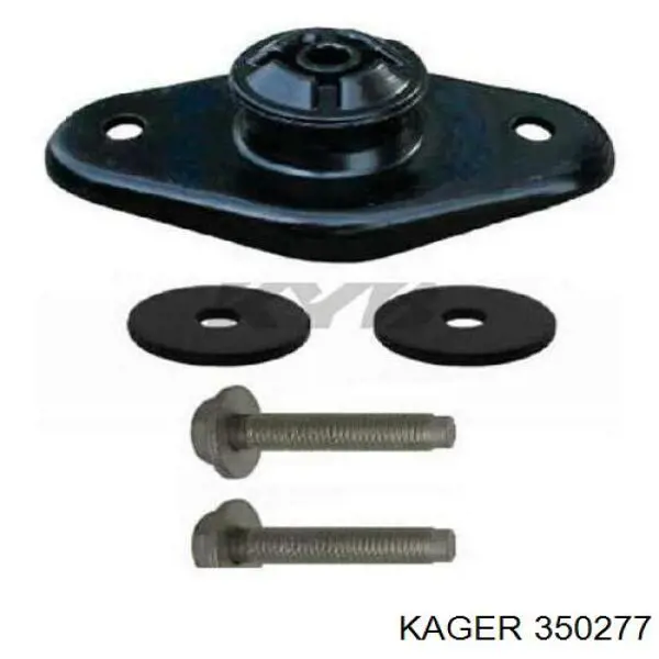 350277 Kager колодки гальмівні передні, дискові
