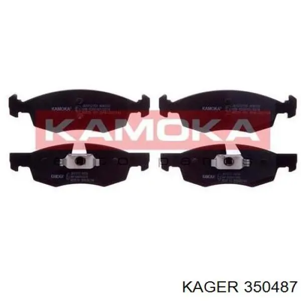 350487 Kager колодки гальмівні передні, дискові