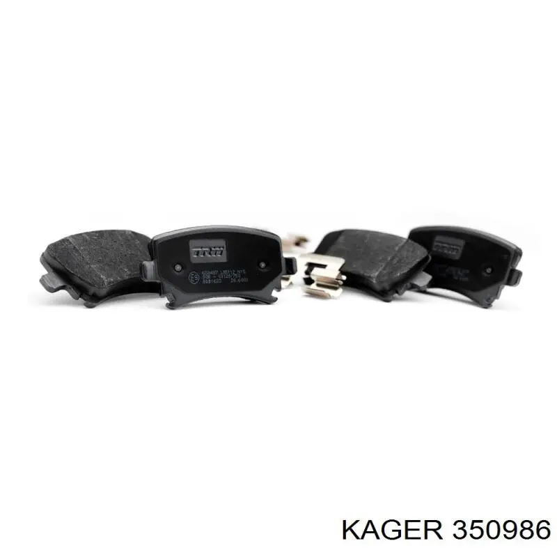 Купити 350986 Kager Задні колодки