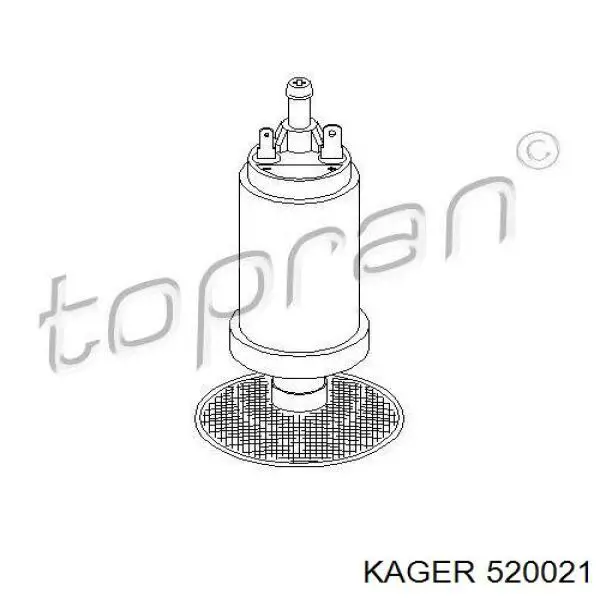 Елемент-турбінка паливного насосу Bosch 0580453508 ціна, від 19.25 USD
