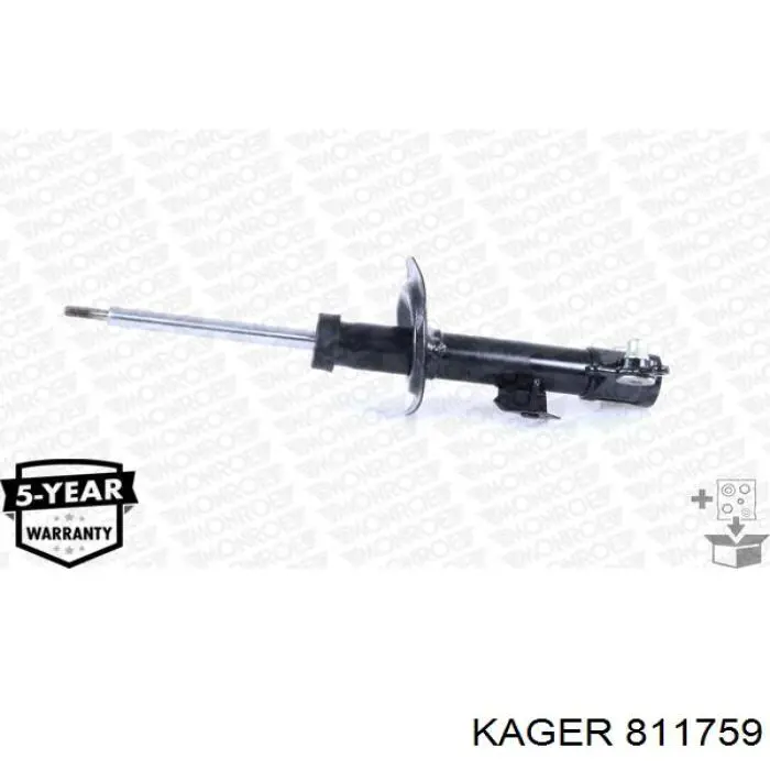 Амортизатор передньої підвіски, лівий Kager 811759 ціна, від 53.19 USD